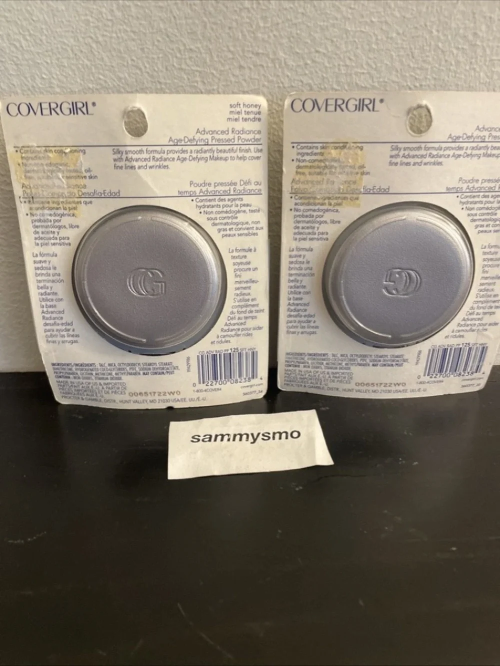 Covergirl Advanced Radiance Age Defying Pressed Powder, 125 Soft Honey x2